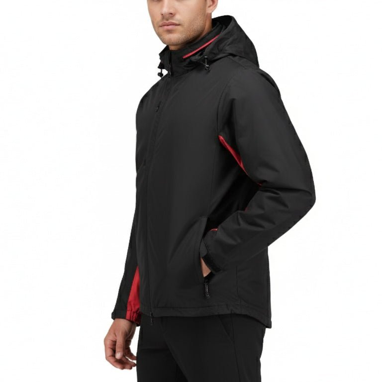 Balkan Men's 4 in 1 Jacket - Black/Red - Marwin Sports