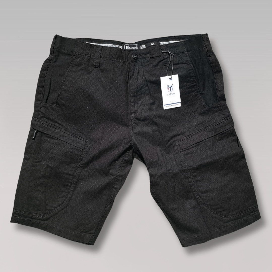 Evolution Men's Cargo Shorts - Black - Marwin Sports