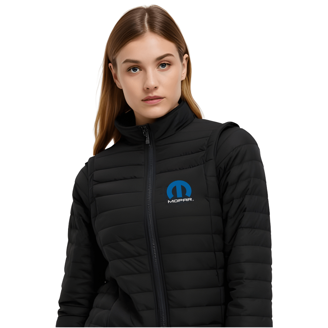 Marwin Sports Mopar Blue Hood 3 - in - 1 Women's Jacket - Black/Blue - Marwin Sports