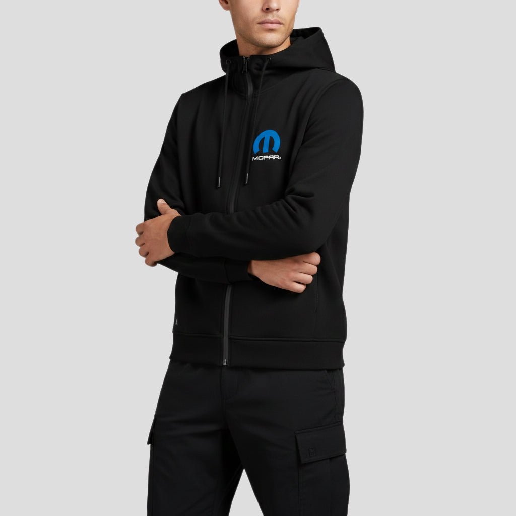 Marwin Sports Mopar Full Zip Men's Hoodie - Black - Marwin Sports
