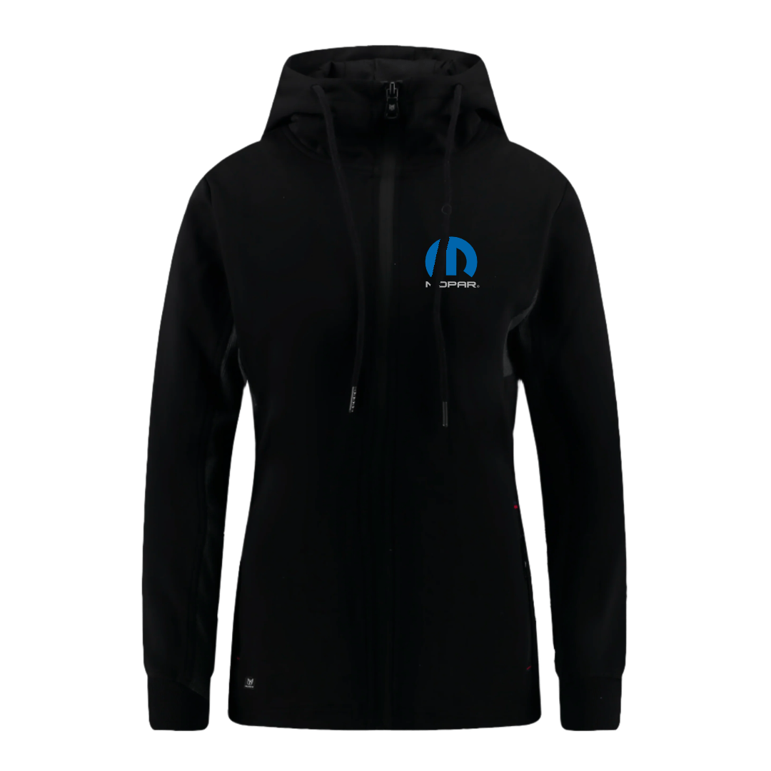 Marwin Sports Mopar Full Zip Women's Hoodie - Black - Marwin Sports