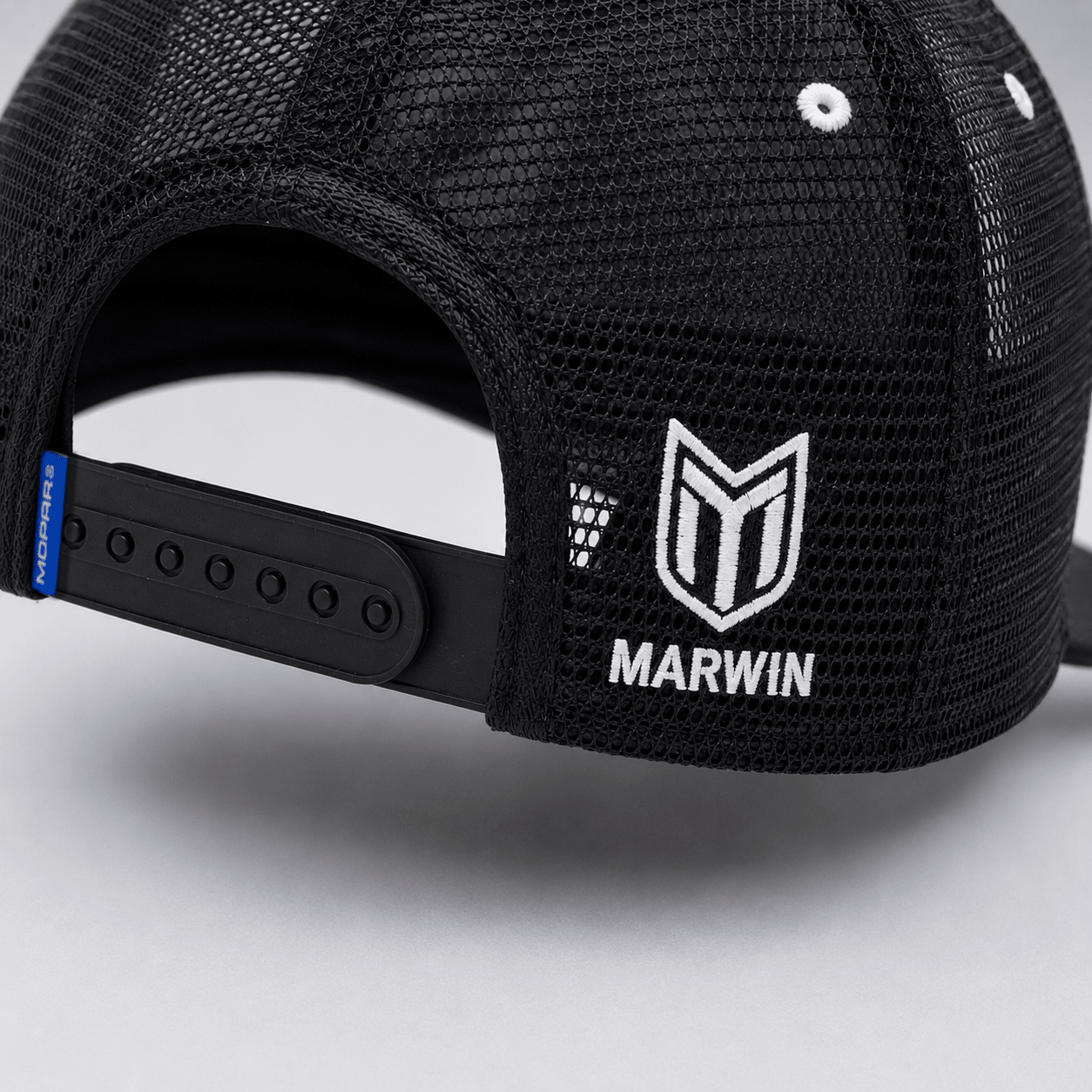 Marwin Sports Mopar Logo Embroidered 6 Panel Hat - Black - Marwin Sports