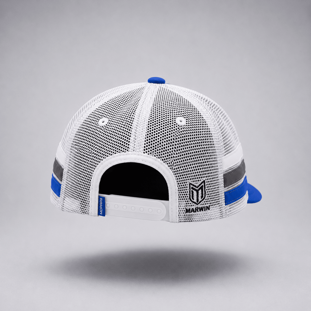 Marwin Sports Mopar Logo Embroidered 6 Panel Hat - Blue/White - Marwin Sports