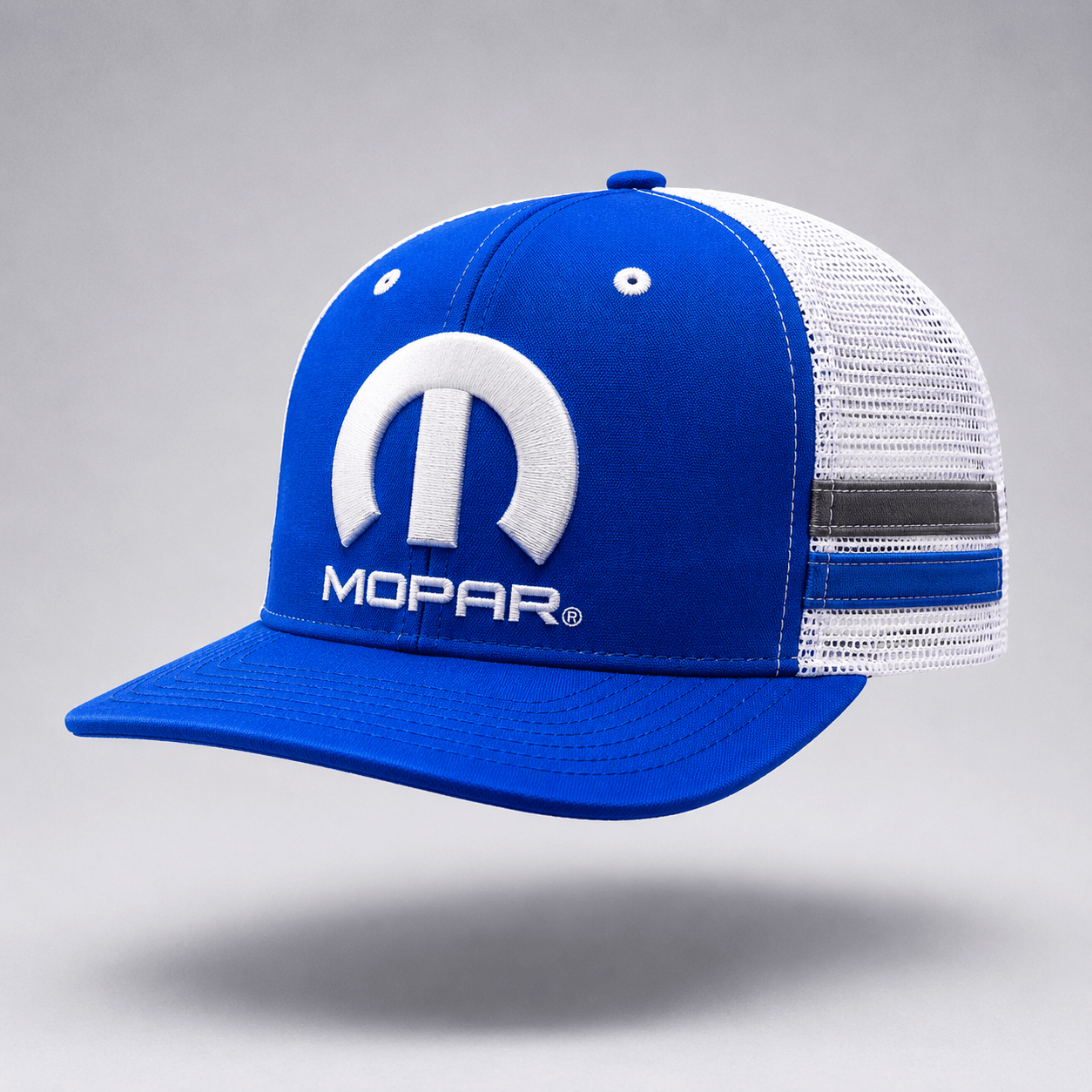 Marwin Sports Mopar Logo Embroidered 6 Panel Hat - Blue/White - Marwin Sports