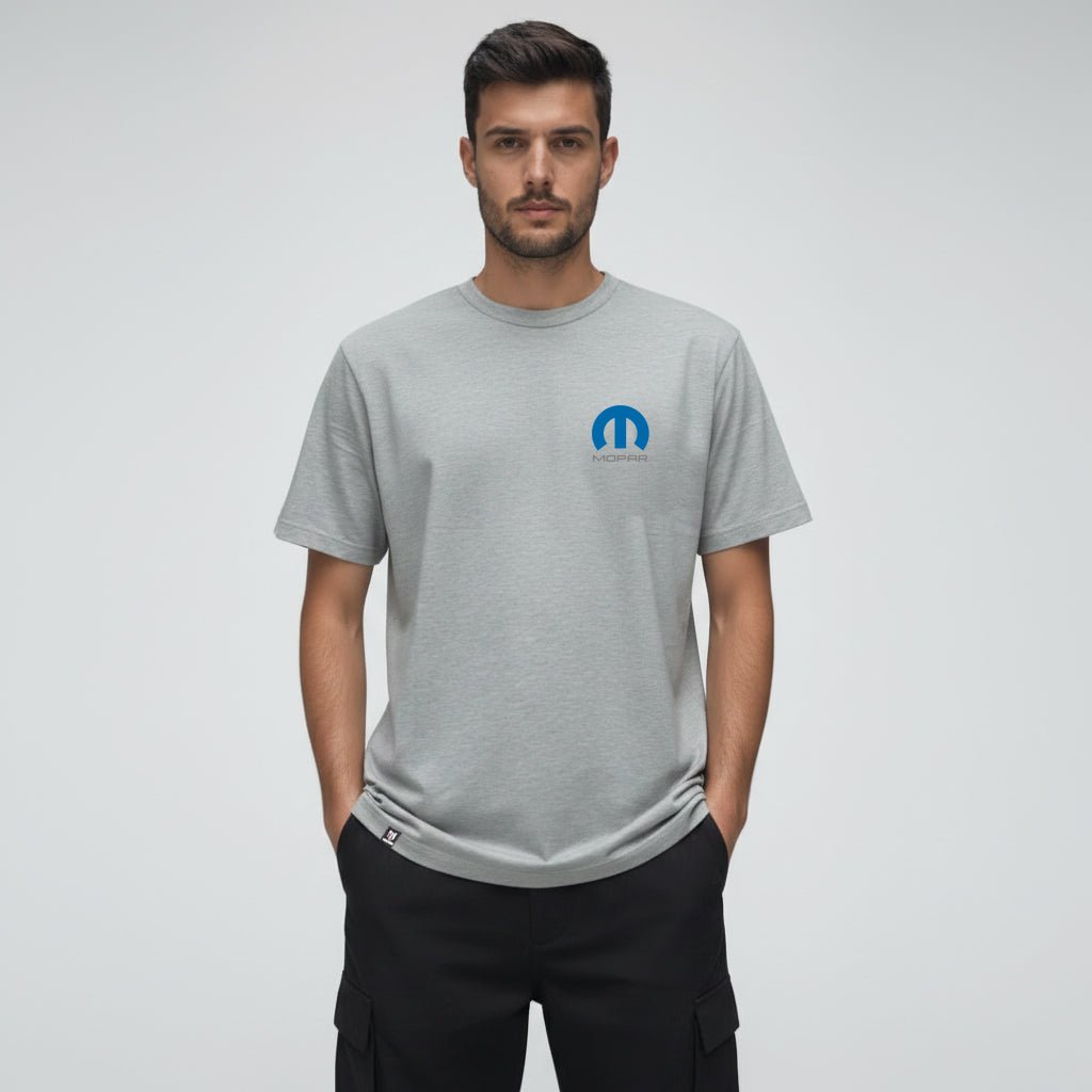 Marwin Sports Mopar Men's Cotton Crew Neck Tee - Grey - Marwin Sports