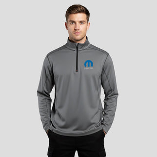 Marwin Sports Mopar Quarter Zip Men's Pullover - Grey - Marwin Sports