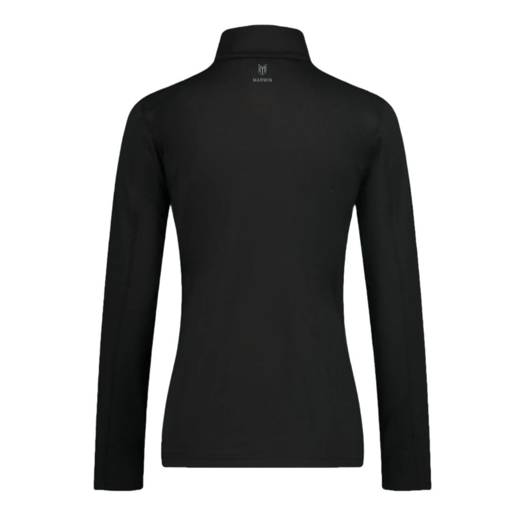 Marwin Sports Mopar Quarter Zip Women's Pullover - Black - Marwin Sports