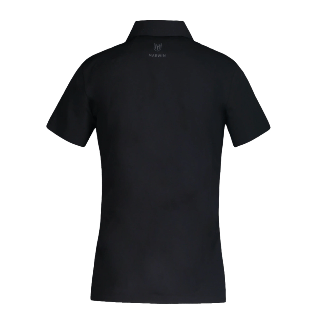 Marwin Sports Mopar Seamless Button Women's Polo - Black - Marwin Sports