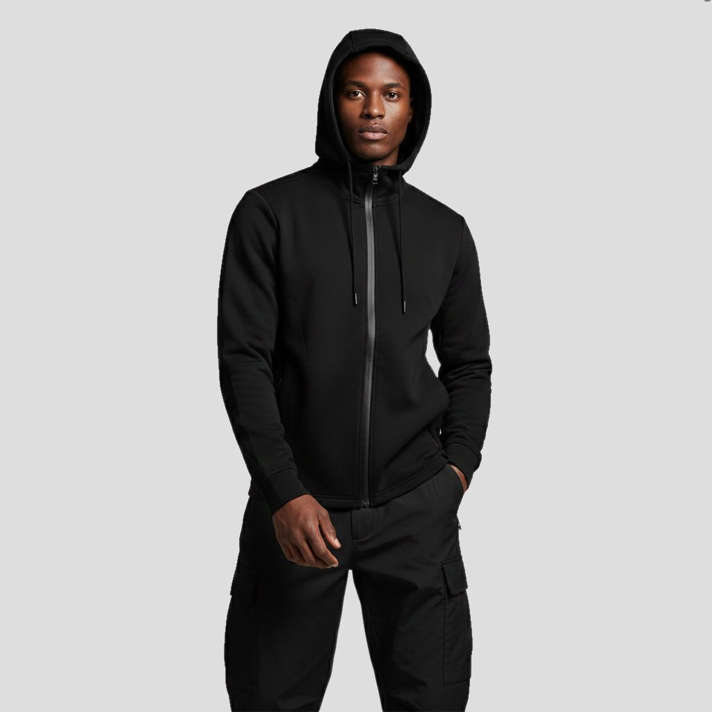 Regional Men's Full Zip Hoodie - Black - Marwin Sports
