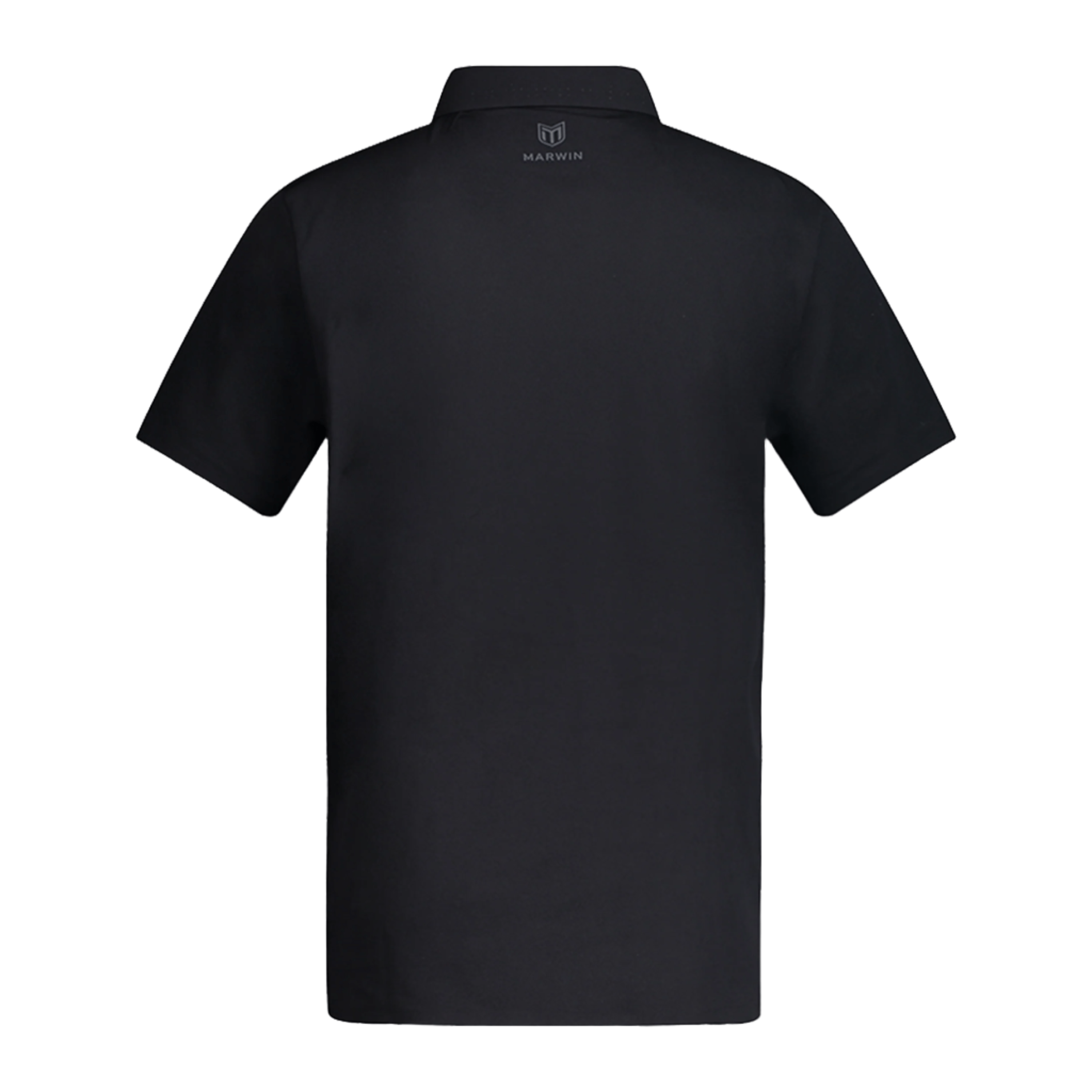 Timeless Men's Seamless Button Polo - Black - Marwin Sports