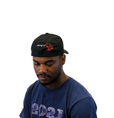 Marwin Sports Dodge SRT Hellcat embroidered logo Unisex Essential Fanwear Baseball Cap, Classic Hat with Elastic Back