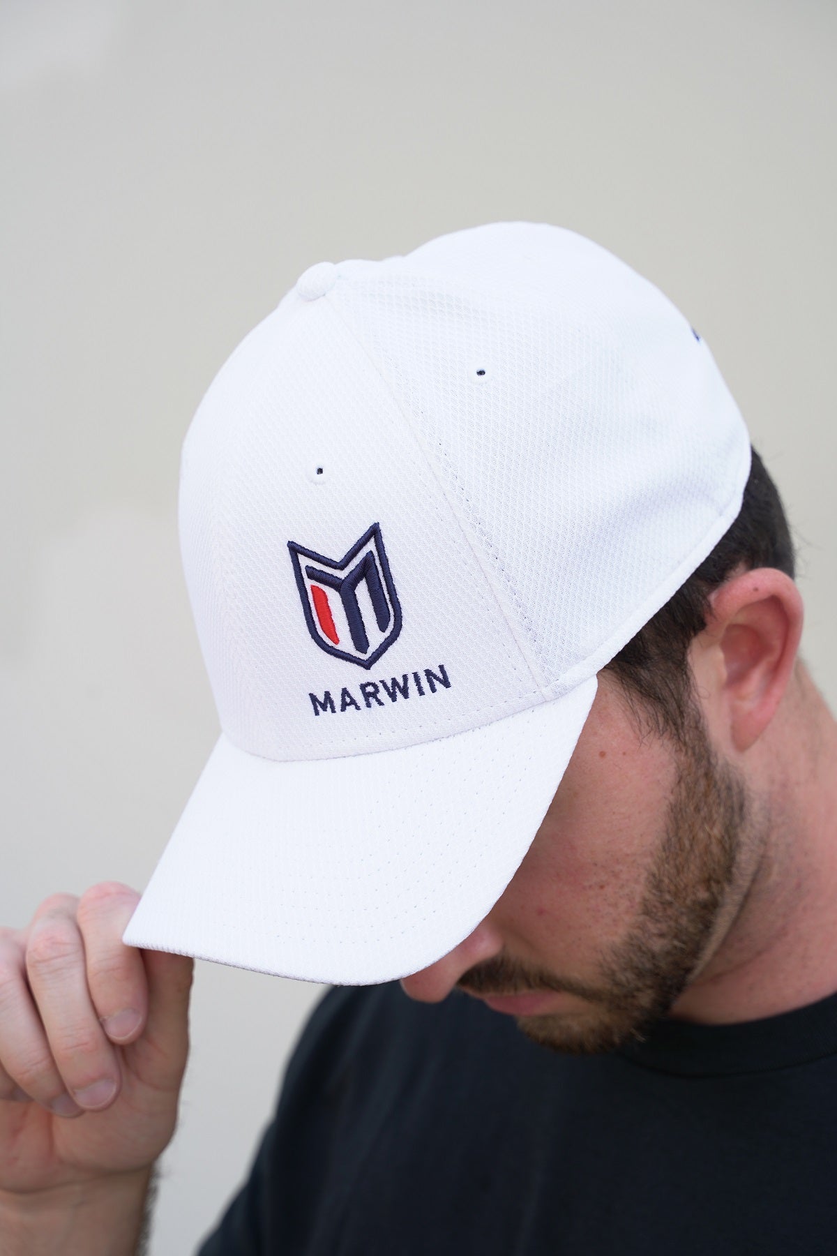 Marwin Access White Stretch Cap