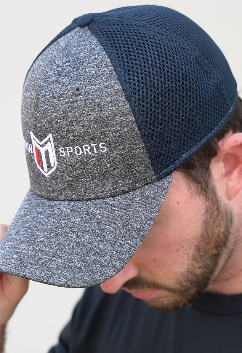 Marwin Access Grey/Navy Stretch Mesh Cap