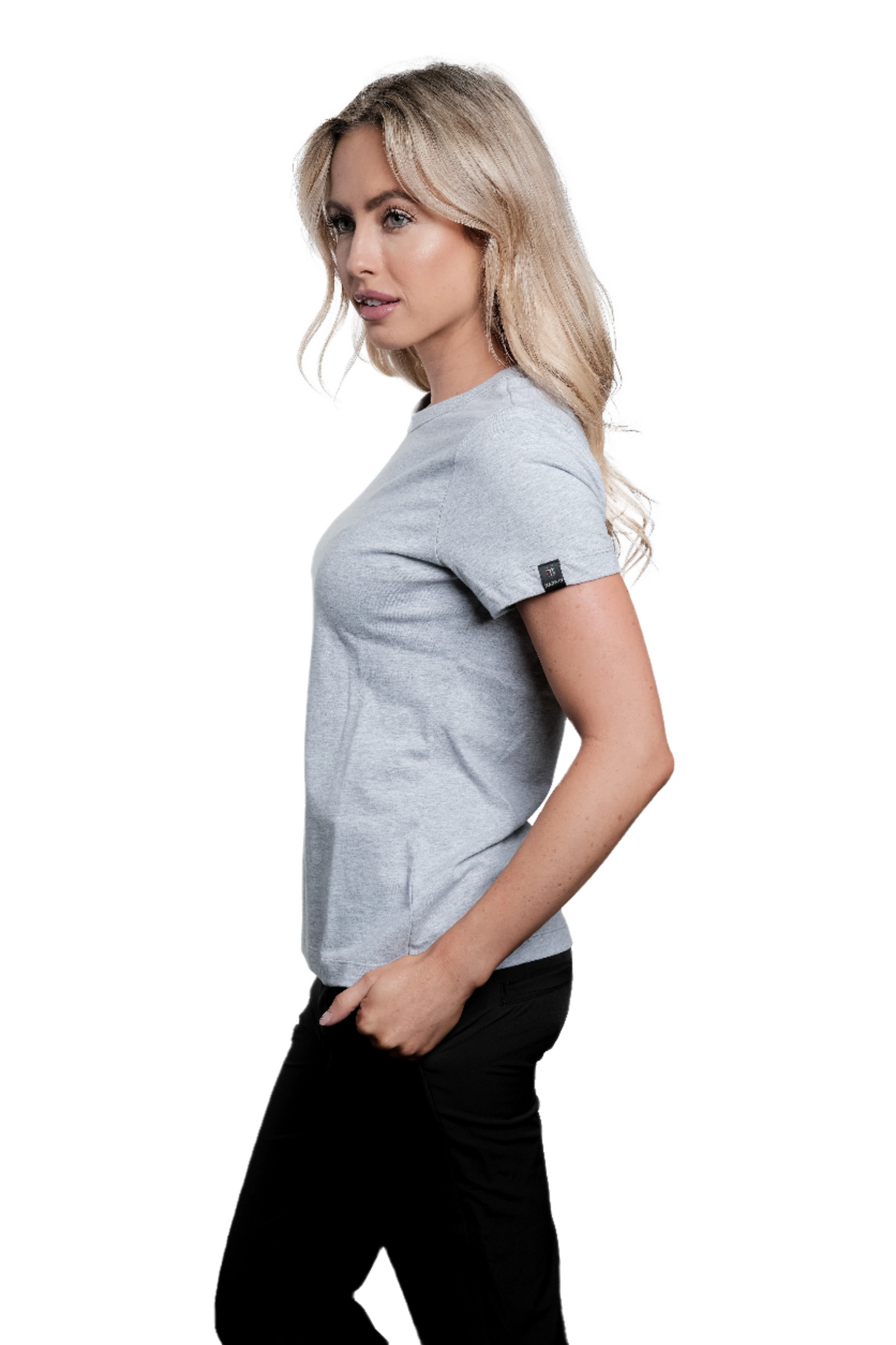Hayden Melange Grey Short Sleeve