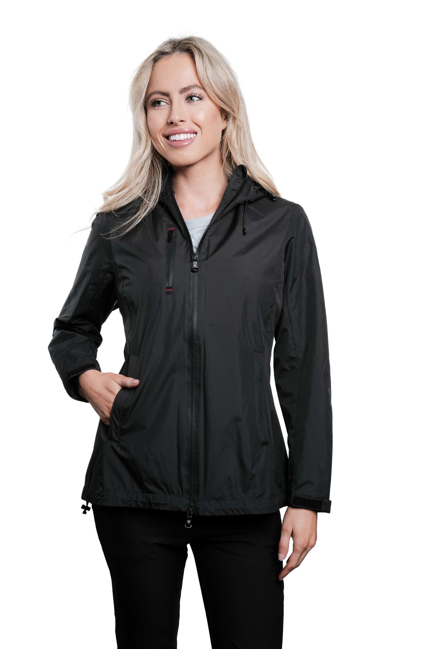 Lucia Black Rain Jacket