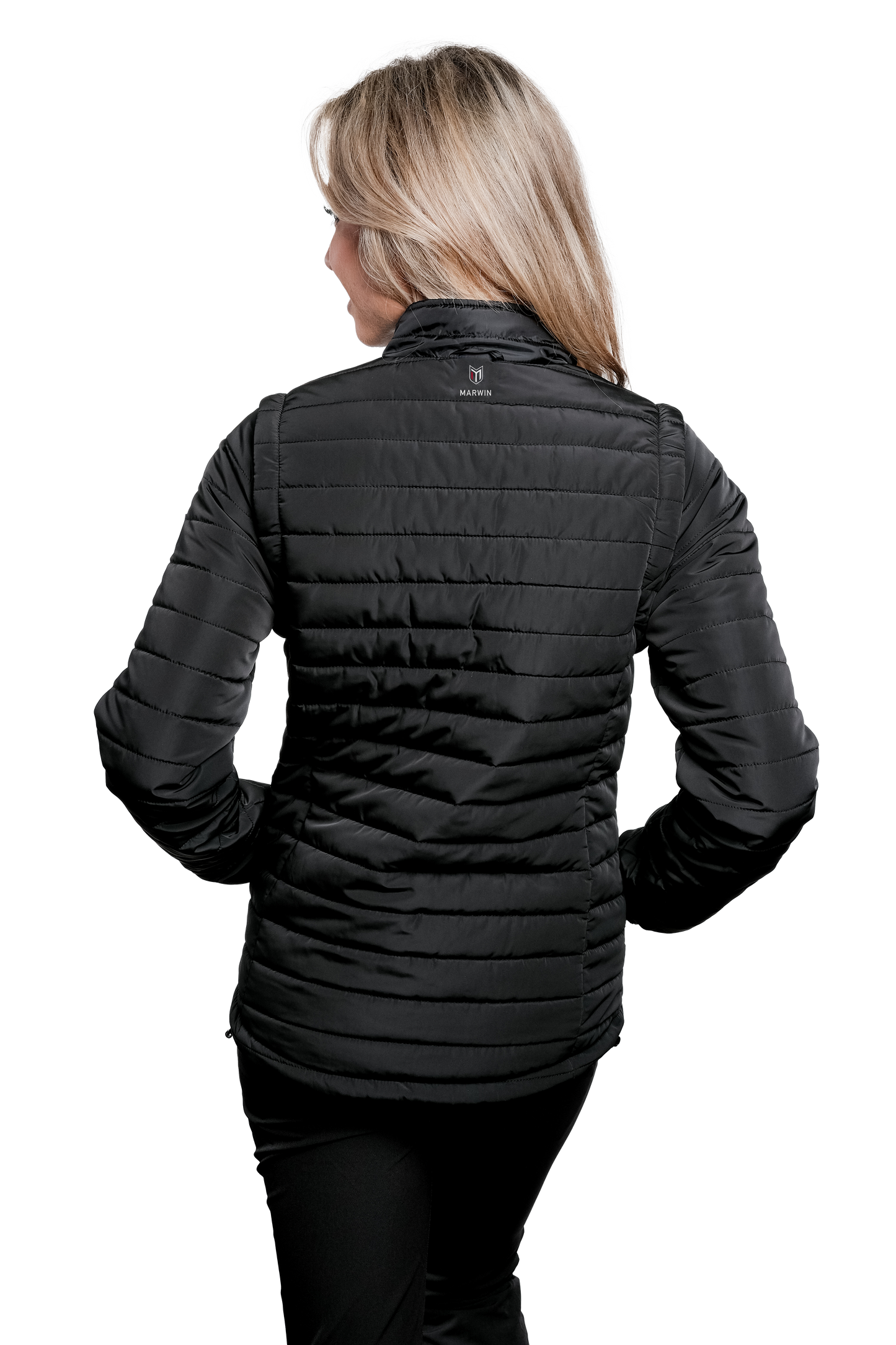 Sierra Black Puffer Jacket Removable Arms