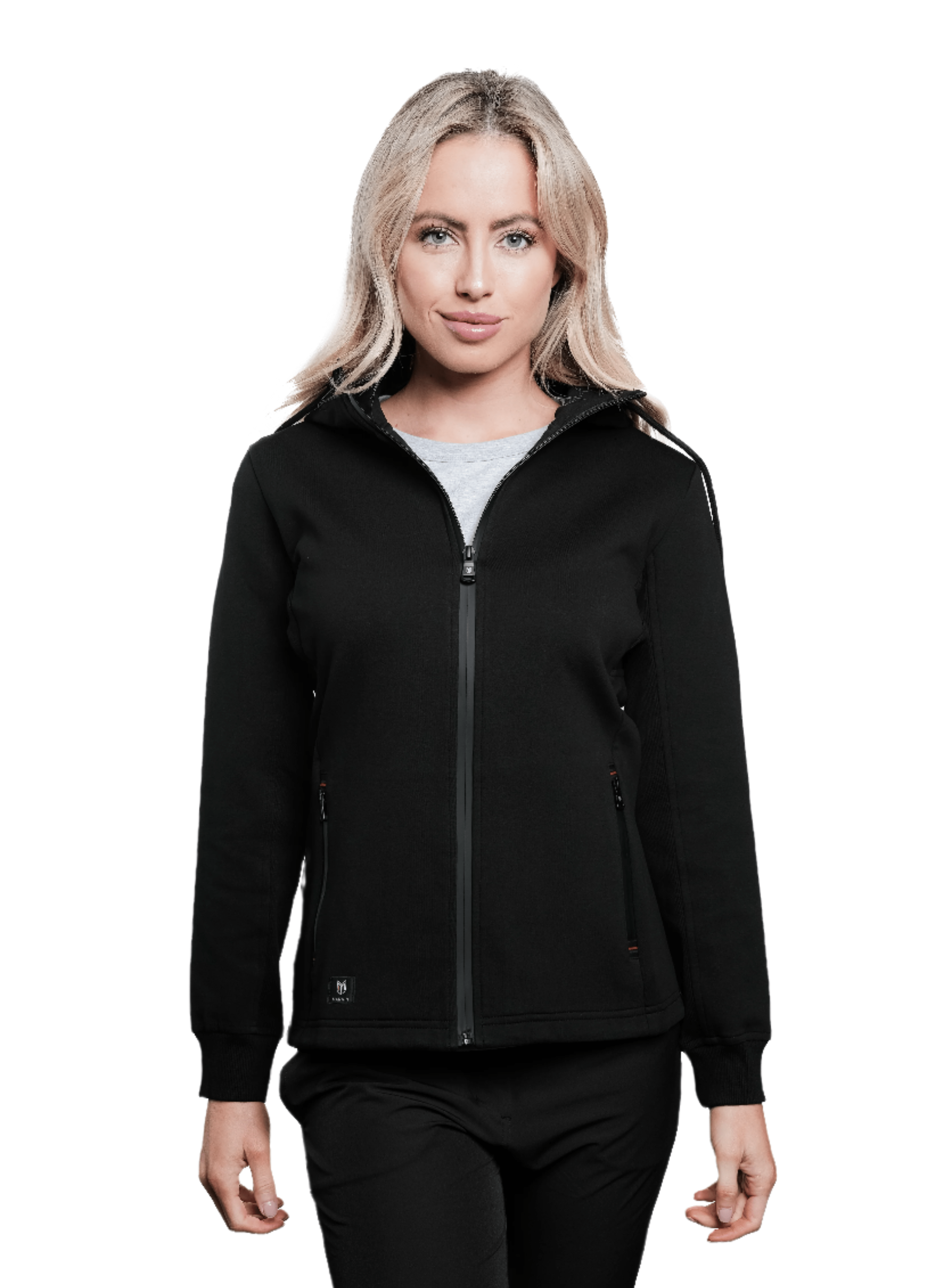 Haltia Women's Full Zip Hoodie - Black - Marwin Sports