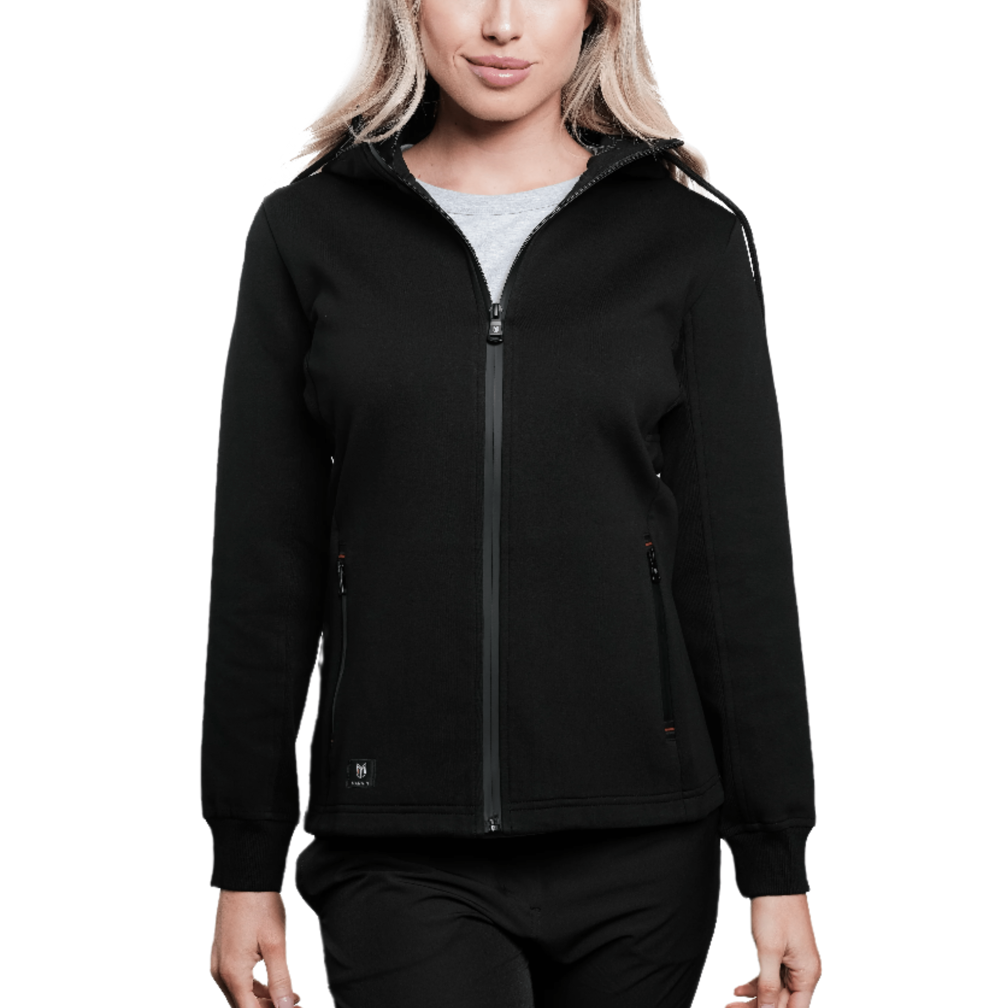 Haltia Women's Full Zip Hoodie - Black - Marwin Sports