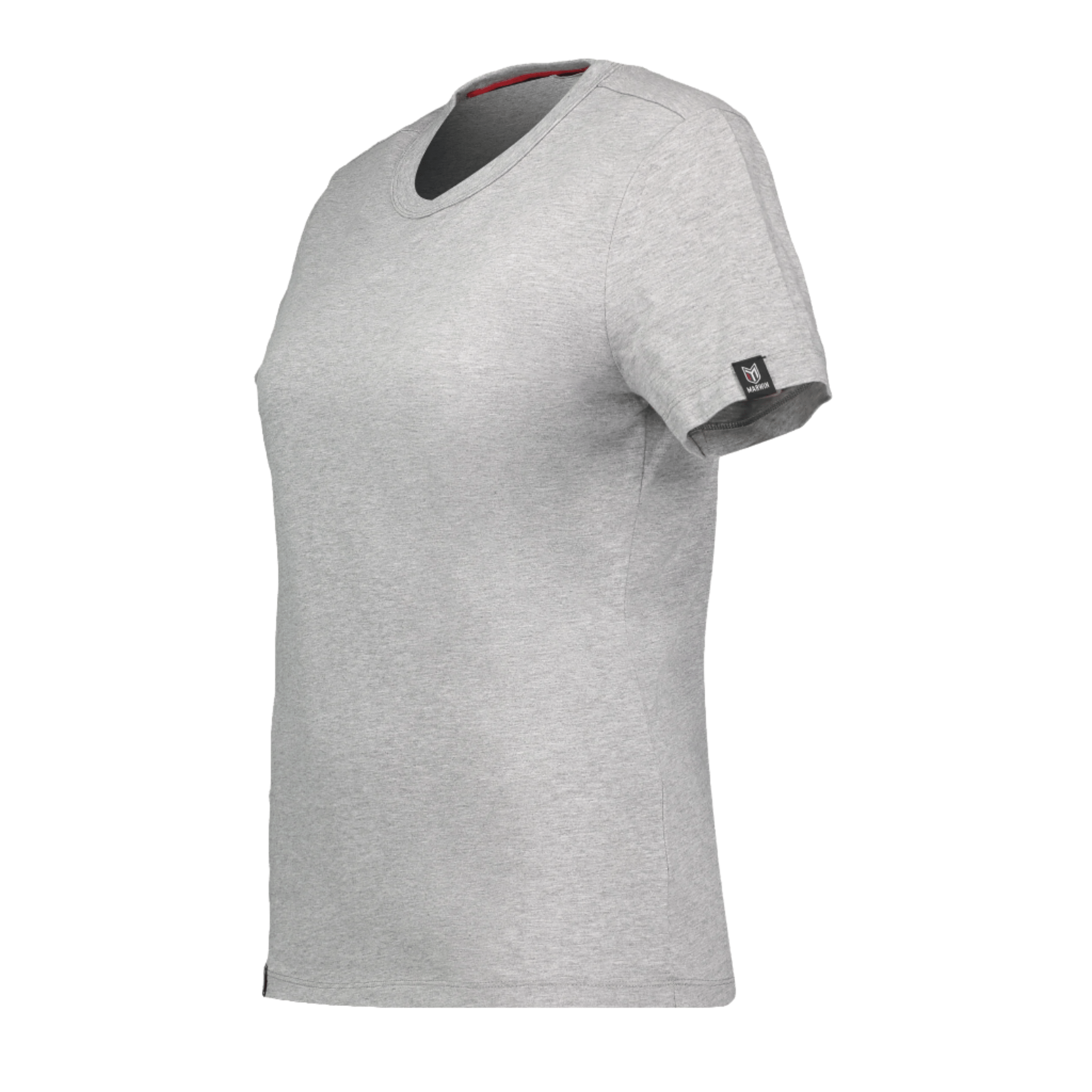 Marwin Sports Cotton Crew Neck Women's Tee - Grey - Marwin Sports