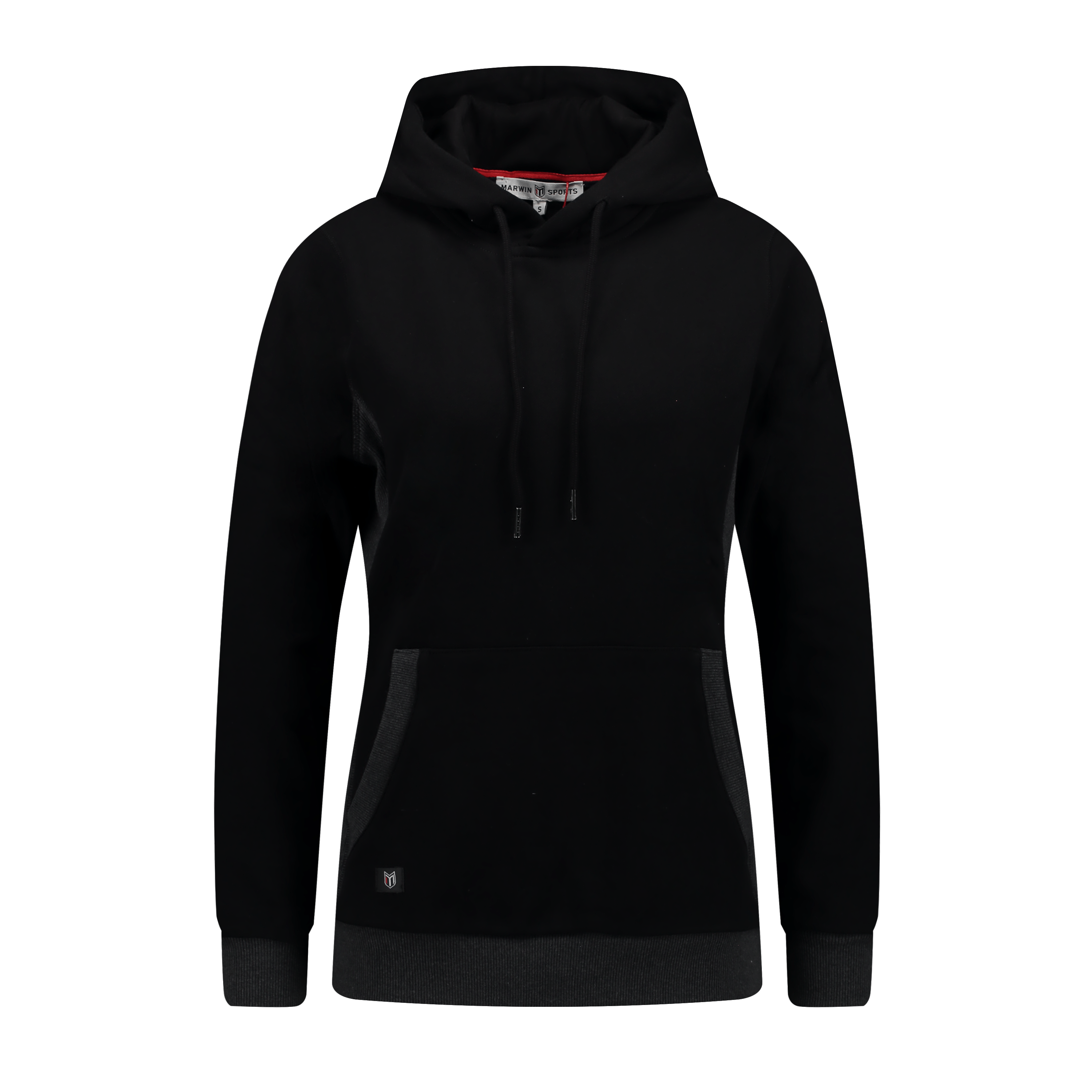 Marwin Sports Pullover Women's Hoodie - Black/Grey - Marwin Sports