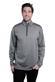Marwin Sports Quarter Zip Men's Pullover - Grey - Marwin Sports