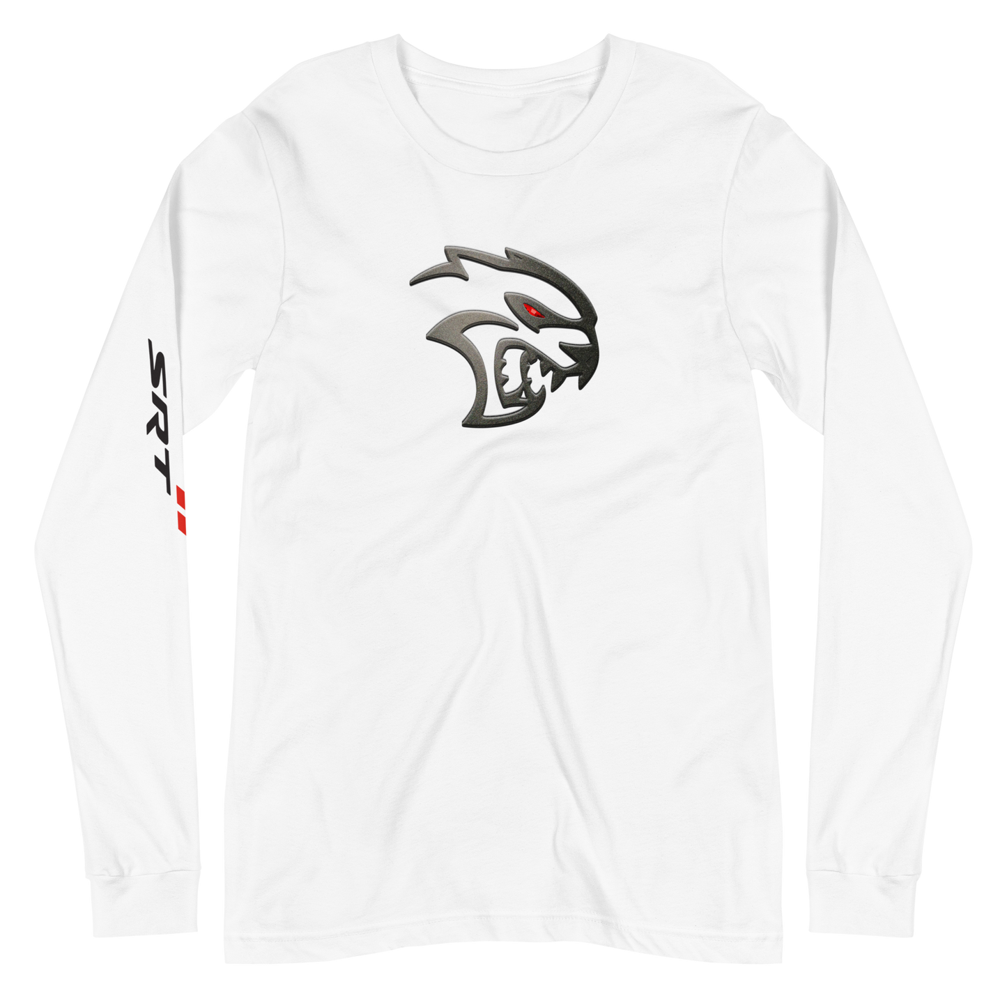 Dodge Hellcat Unisex White Long Sleeve TEE