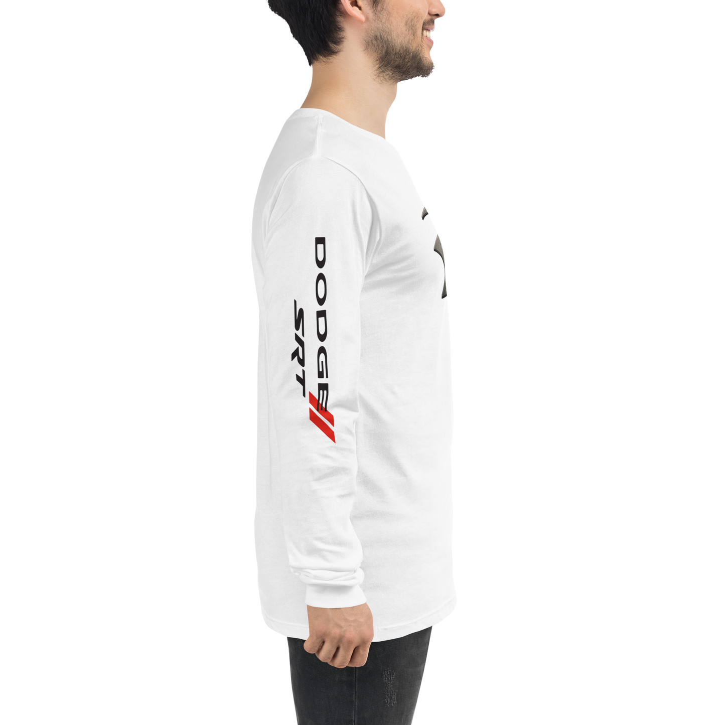 Dodge Hellcat Unisex White Long Sleeve TEE