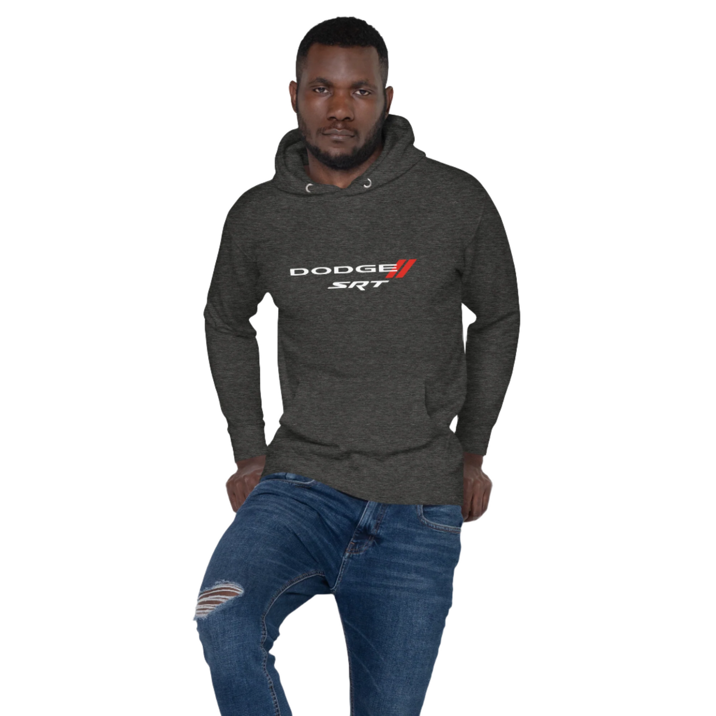 Dodge SRT Unisex Charcoal Heather Fleece Hoodie