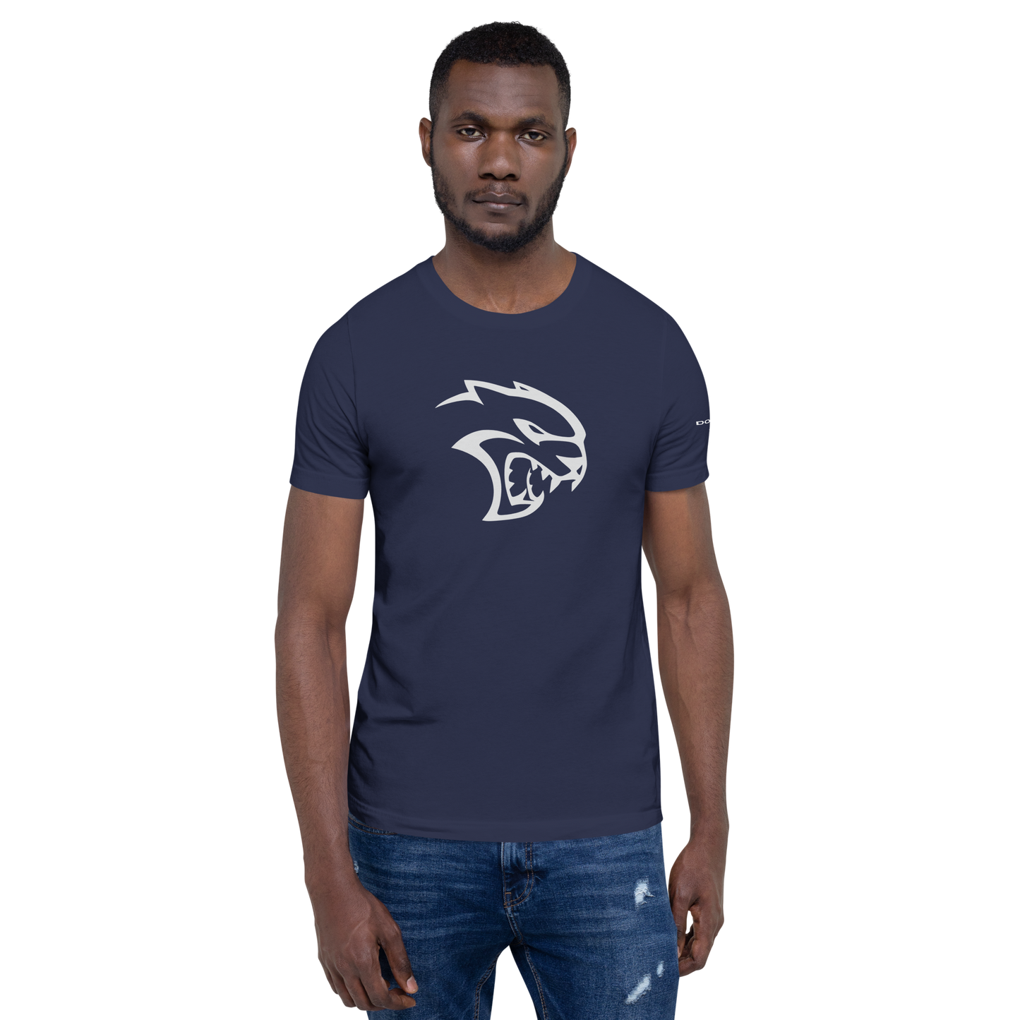 Dodge Hellcat Unisex Navy Short Sleeve TEE