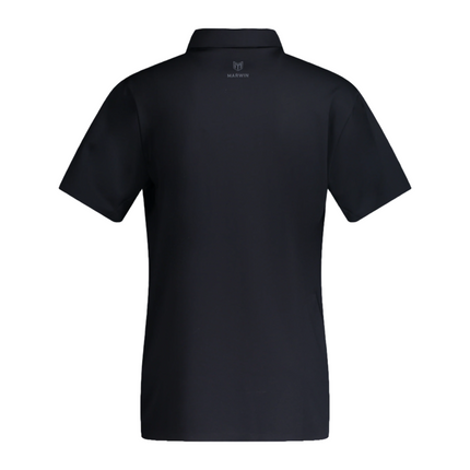 Marwin Sports Seamless Zipper Men's Polo - Black