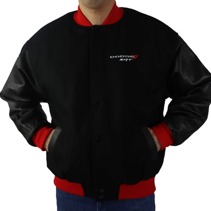 Marwin Sports Dodge SRT Letterman Men's Jacket - Black/Red