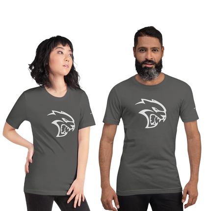 Dodge Hellcat Unisex Charcoal Heather Short Sleeve TEE