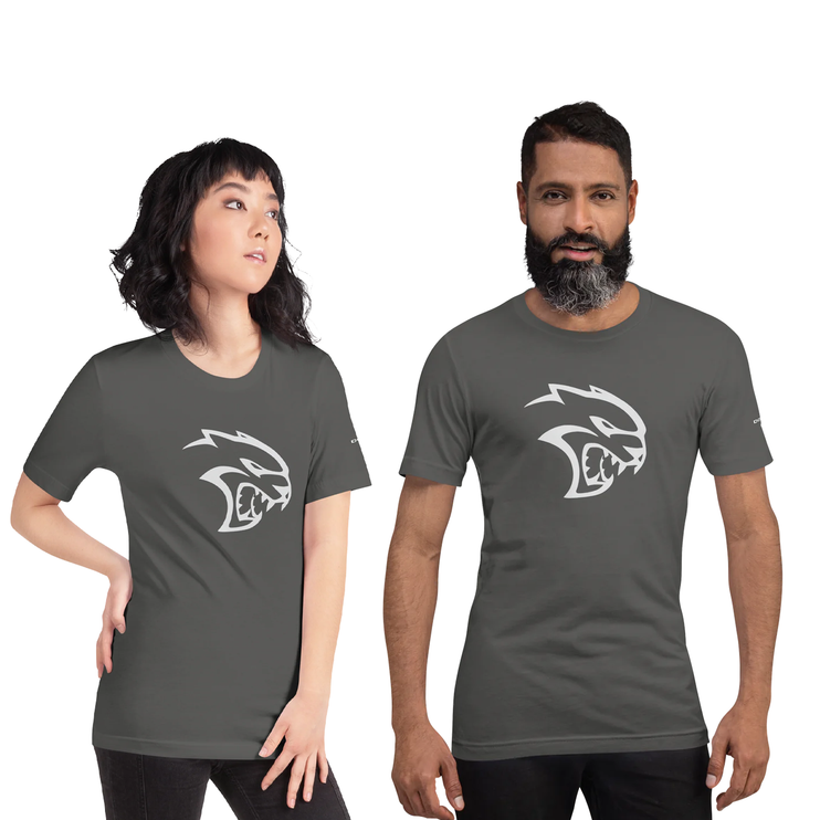 Dodge Hellcat Unisex Charcoal Heather Short Sleeve TEE