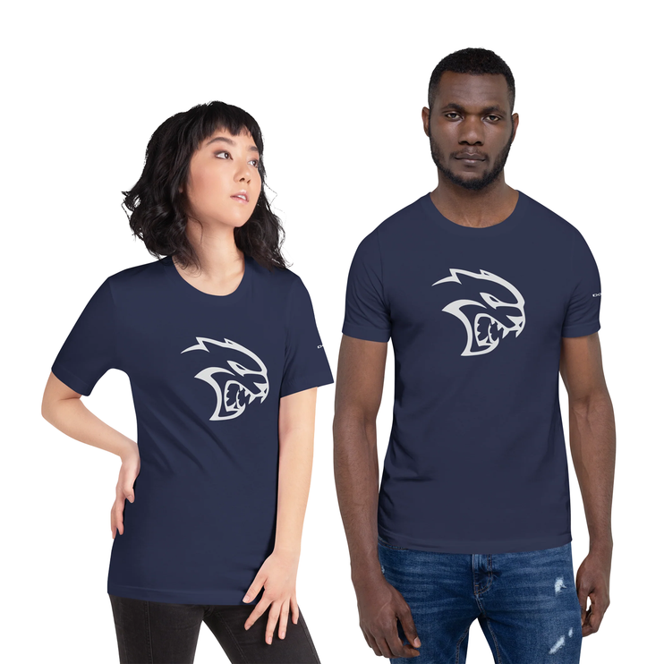 Dodge Hellcat Unisex Navy Short Sleeve TEE
