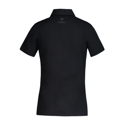 Marwin Sports Seamless Button Women's Polo - Black