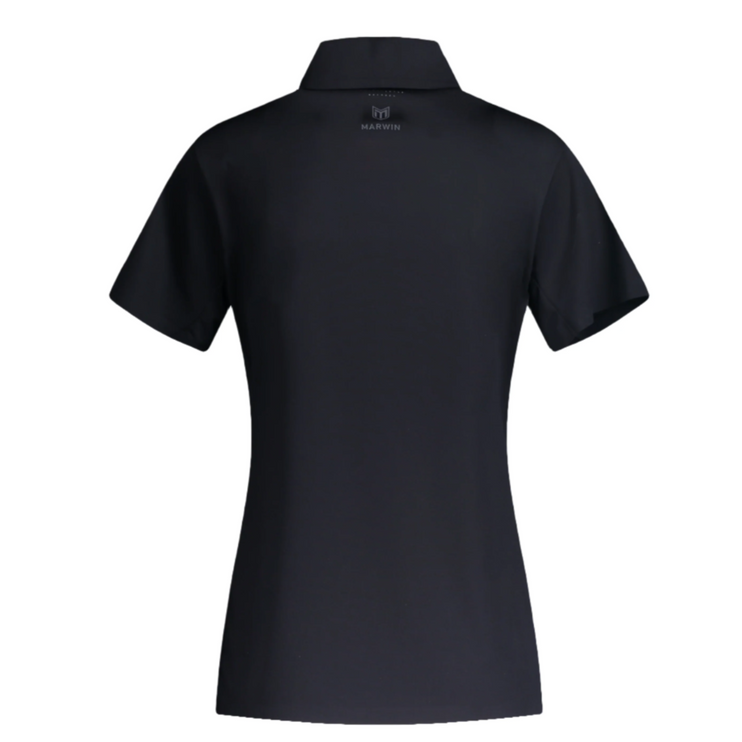 Marwin Sports Mopar Seamless Zipper Women's Polo - Black
