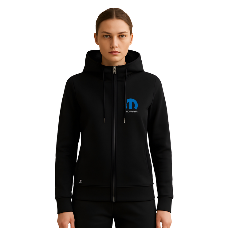 Marwin Sports Mopar Full Zip Women's Hoodie - Black