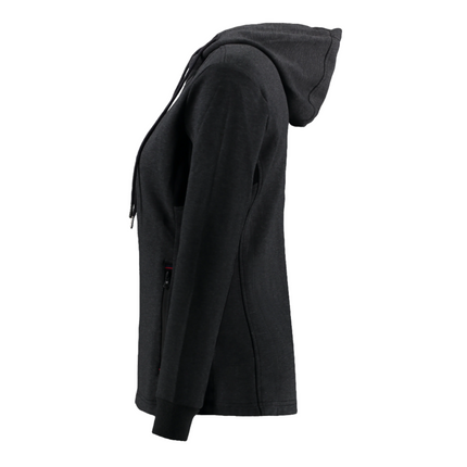 Marwin Sports Dodge Hellcat Full Zipper Women's Hoodie - Grey/Black