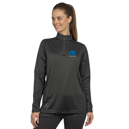Marwin Sports Mopar Quarter Zip Women's Pullover - Black