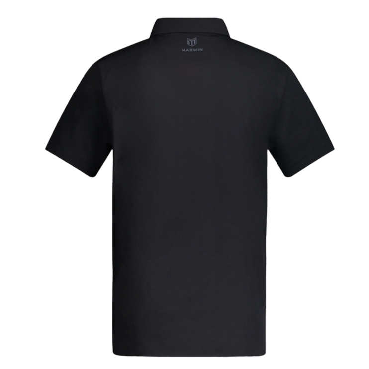 Marwin Sports Mopar Seamless Button Men's Polo - Black
