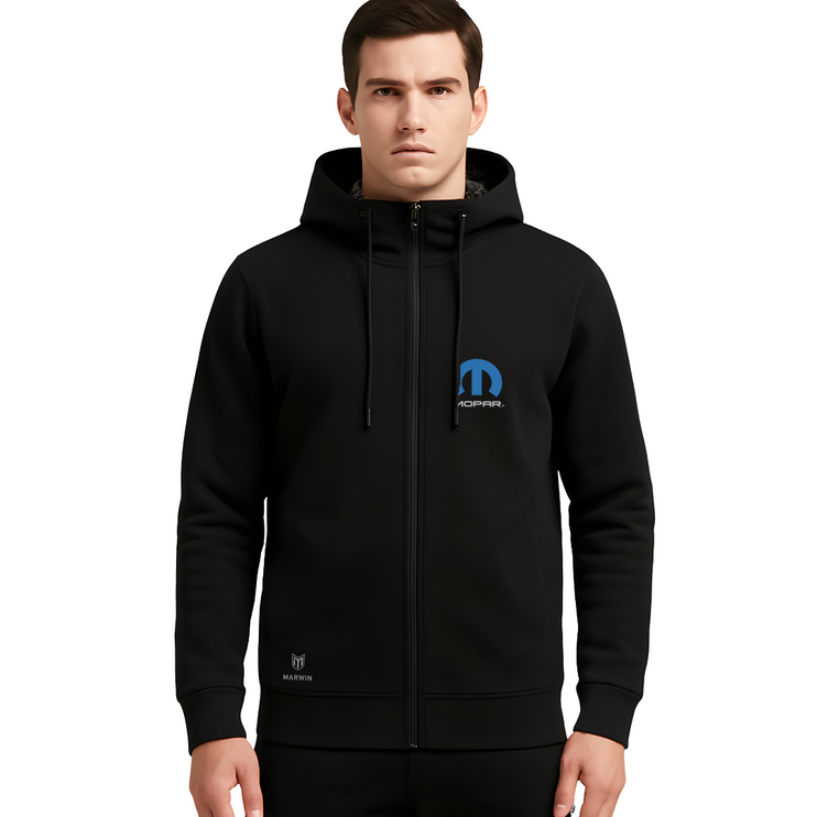 Marwin Sports Mopar Full Zip Men's Hoodie - Black