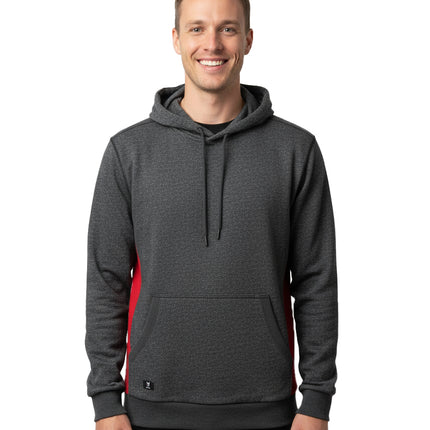 Marwin Sports Classic Men's Pullover Hoodie - Grey/Red