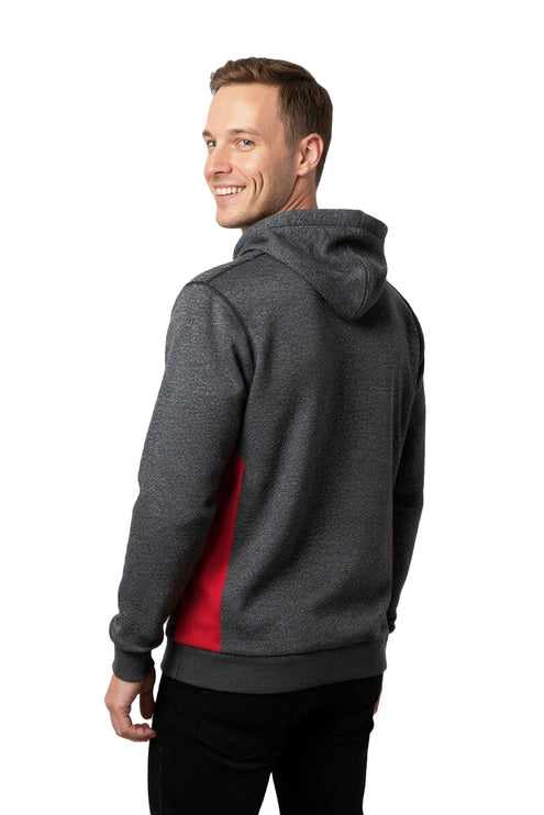 Marwin Sports Classic Men's Pullover Hoodie - Grey/Red