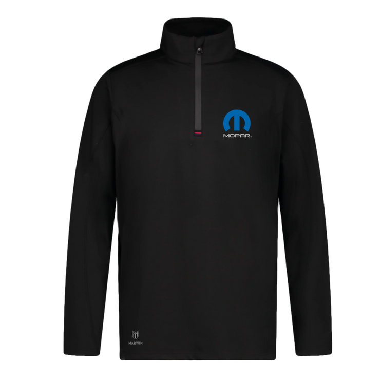Marwin Sports Mopar Quarter Zip Men's Pullover - Black