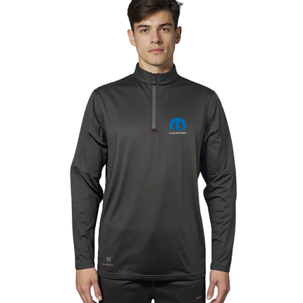 Marwin Sports Mopar Quarter Zip Men's Pullover - Black