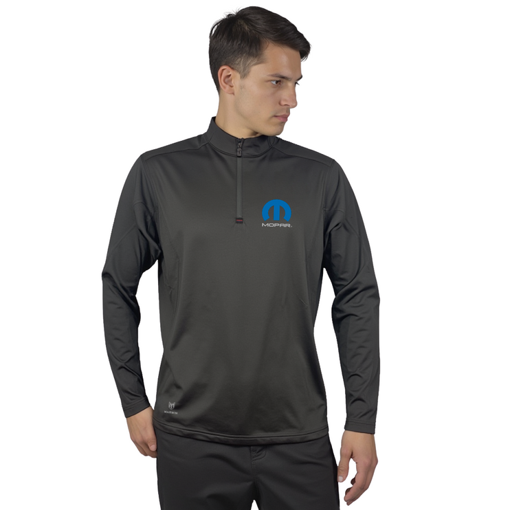 Marwin Sports Mopar Quarter Zip Men's Pullover - Black