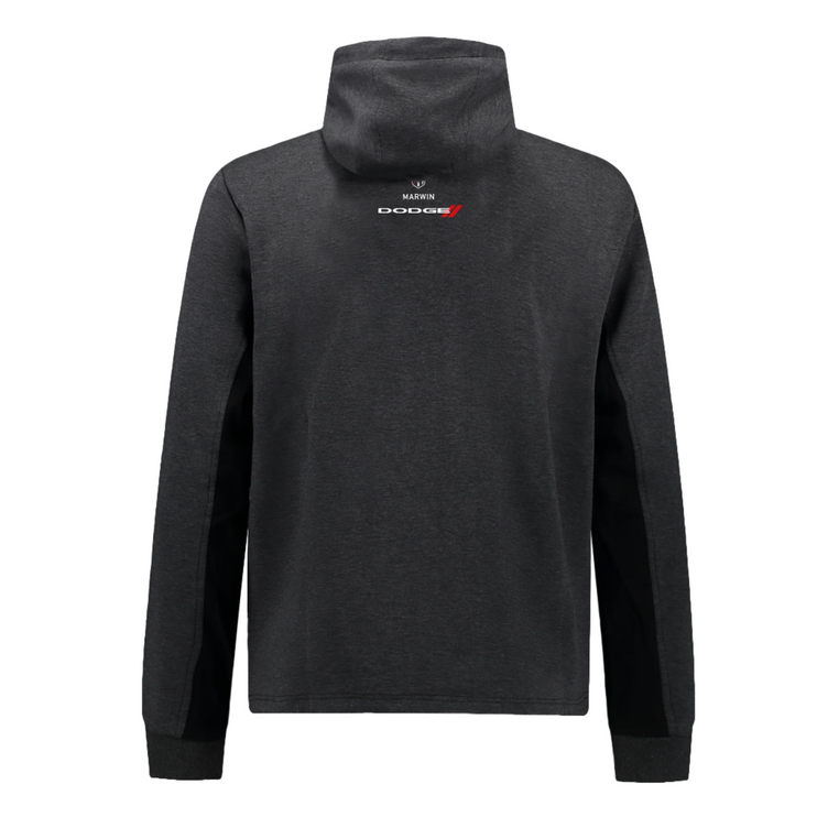Marwin Sports Dodge Demon Full Zipper Men's Hoodie - Grey/Black