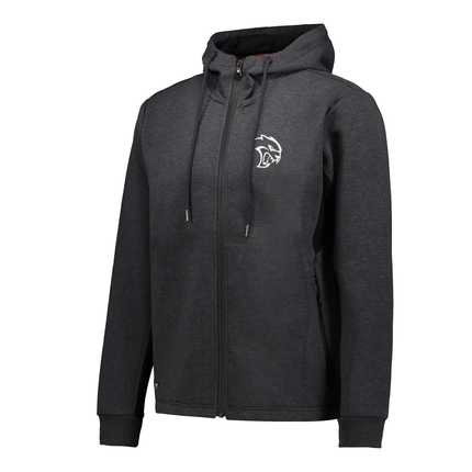 Marwin Sports Dodge Hellcat Full Zipper Men's Hoodie - Grey/Black