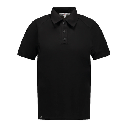 Marwin Sports Poly Button Women's Polo - Black