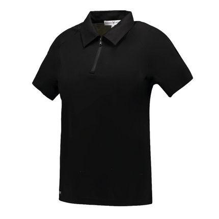 Marwin Sports Poly Zipper Women's Polo - Black